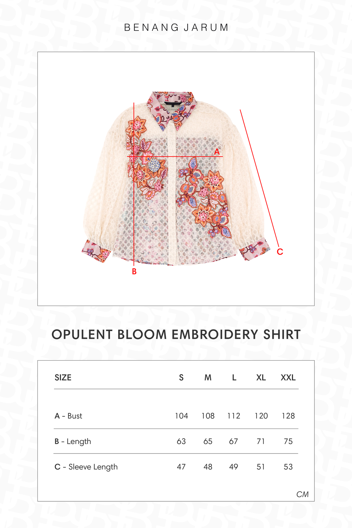 Opulent Bloom Embroidery Shirt - Petal Cream