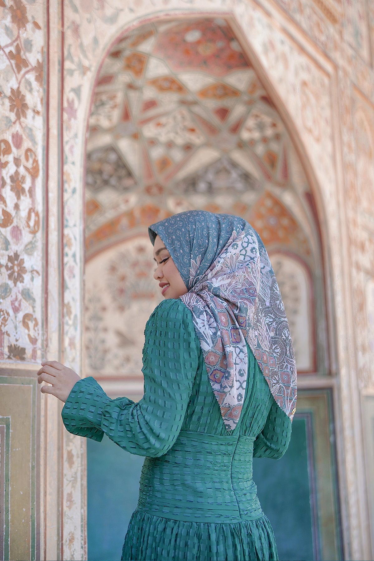 Maharani Voal Square - Green