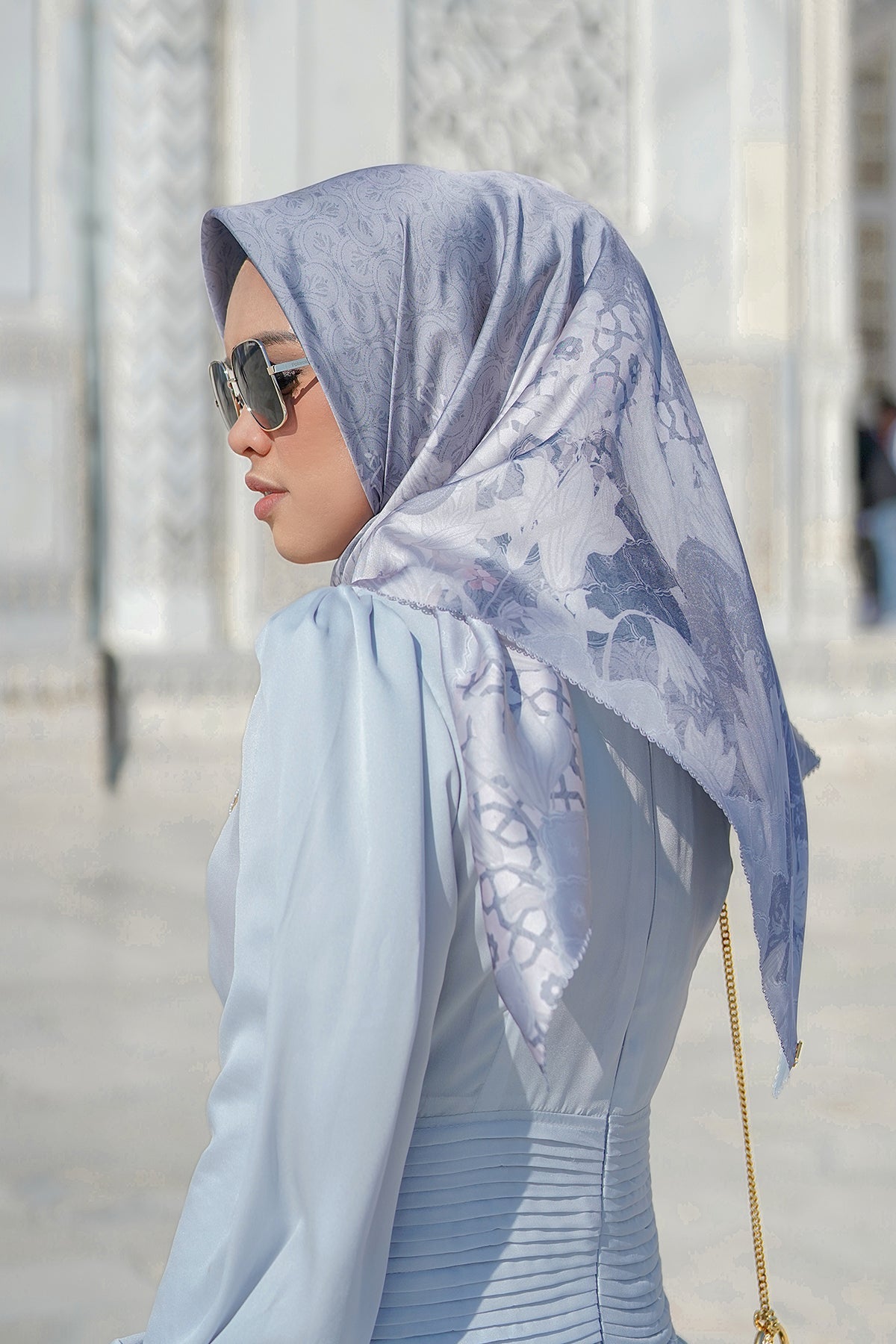 Maharani Satin Square - Grey