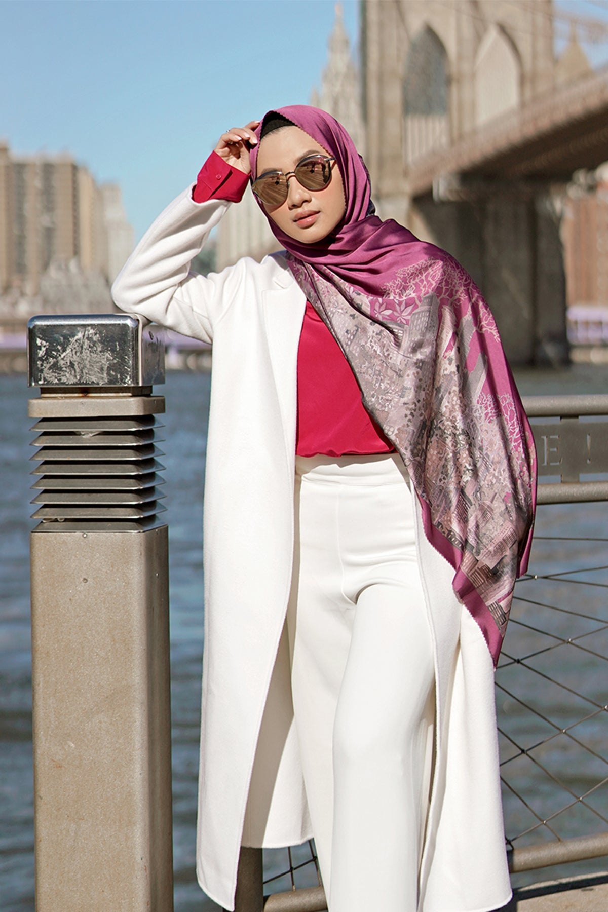New York Reborn Satin Shawl - Chelsea
