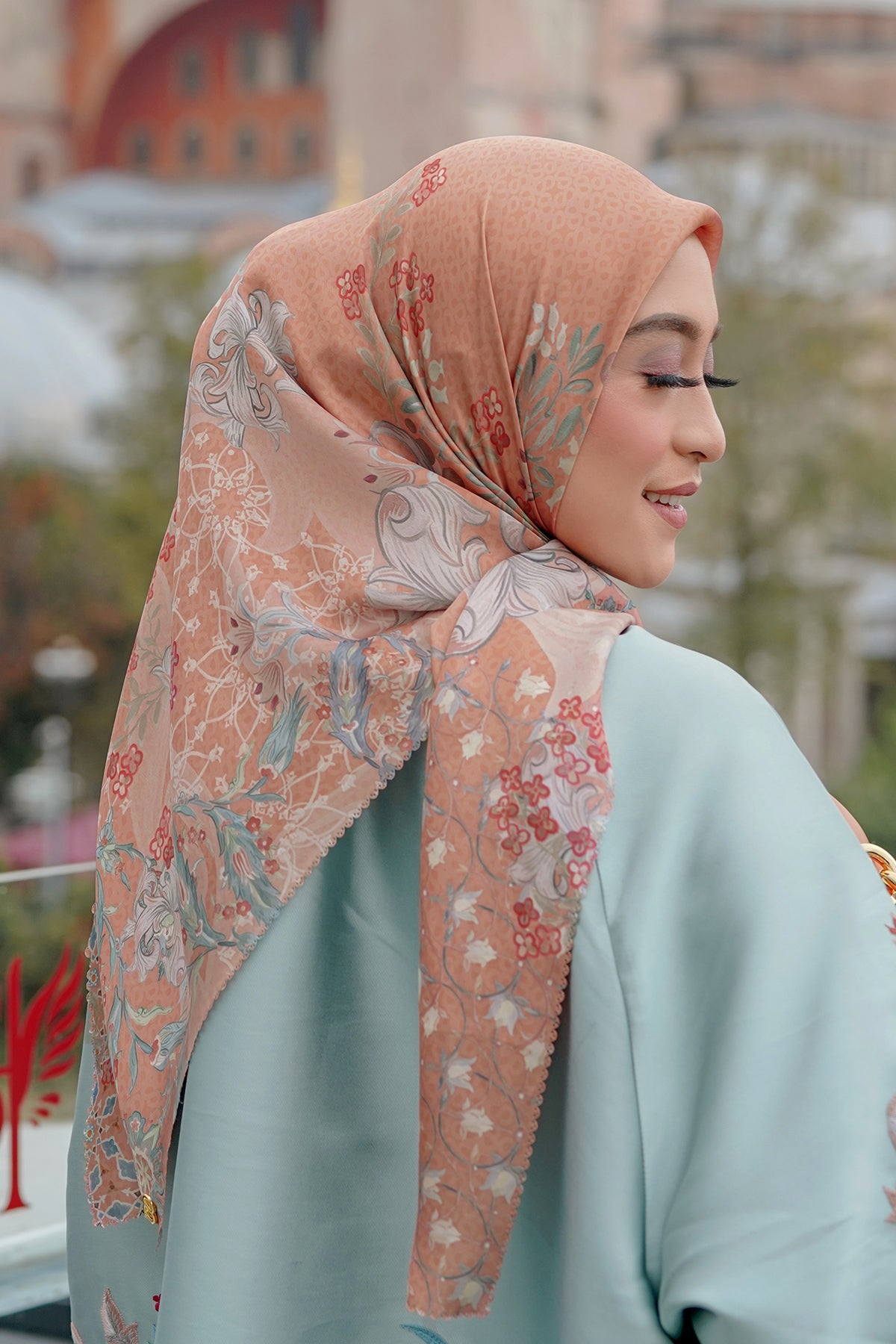 The Topkapi Satin Square - Pumpkin