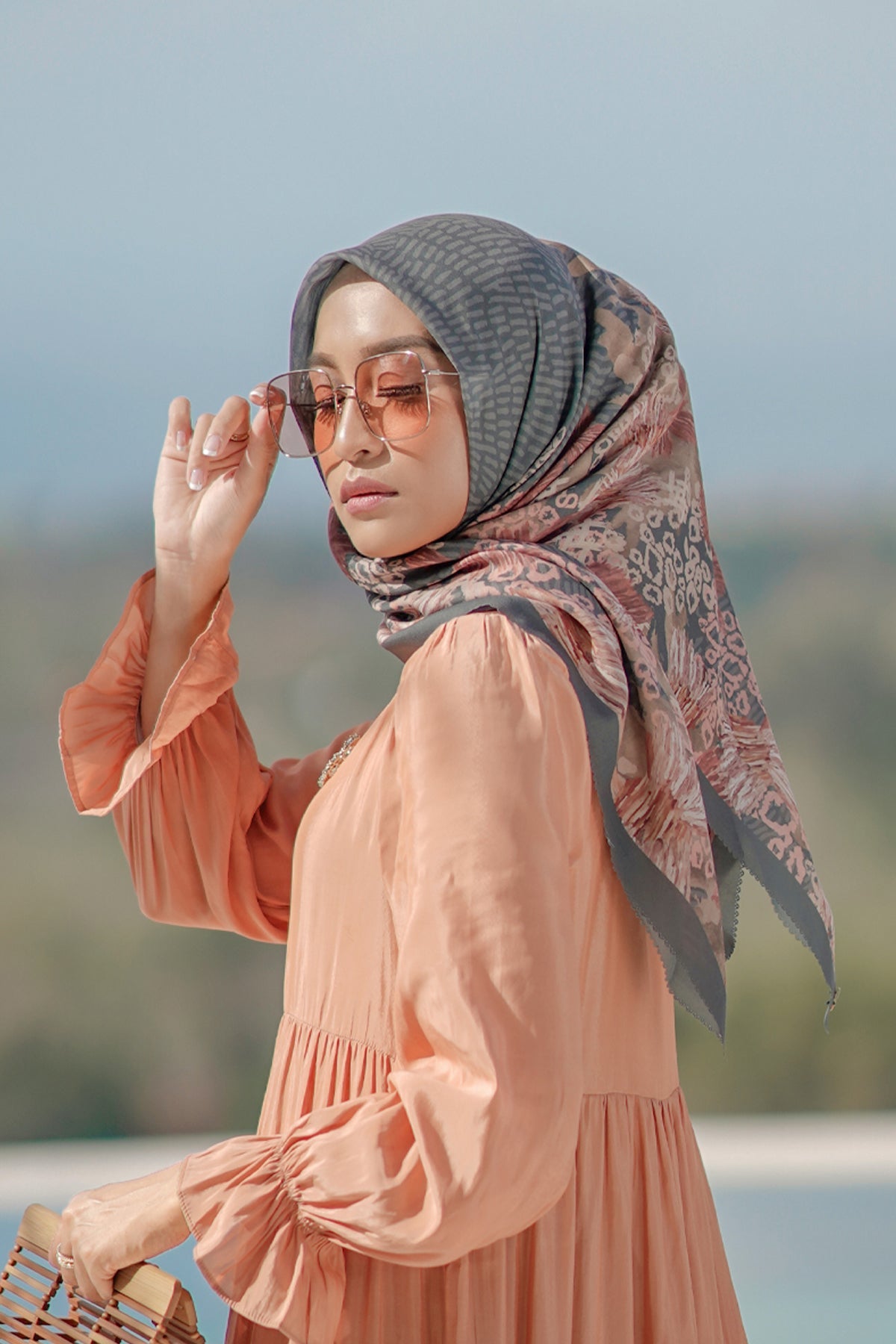 Les Amities Reborn Voal Square - Pine