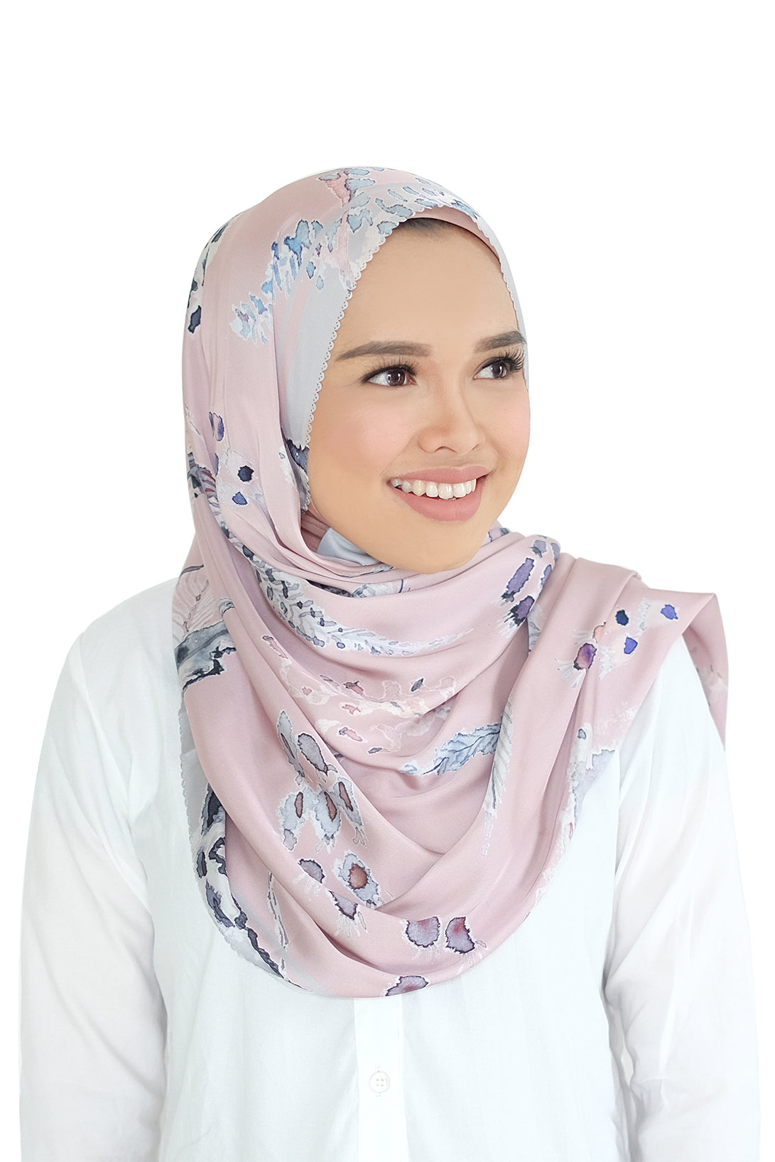 Le Costa Satin Shawl - Dusty