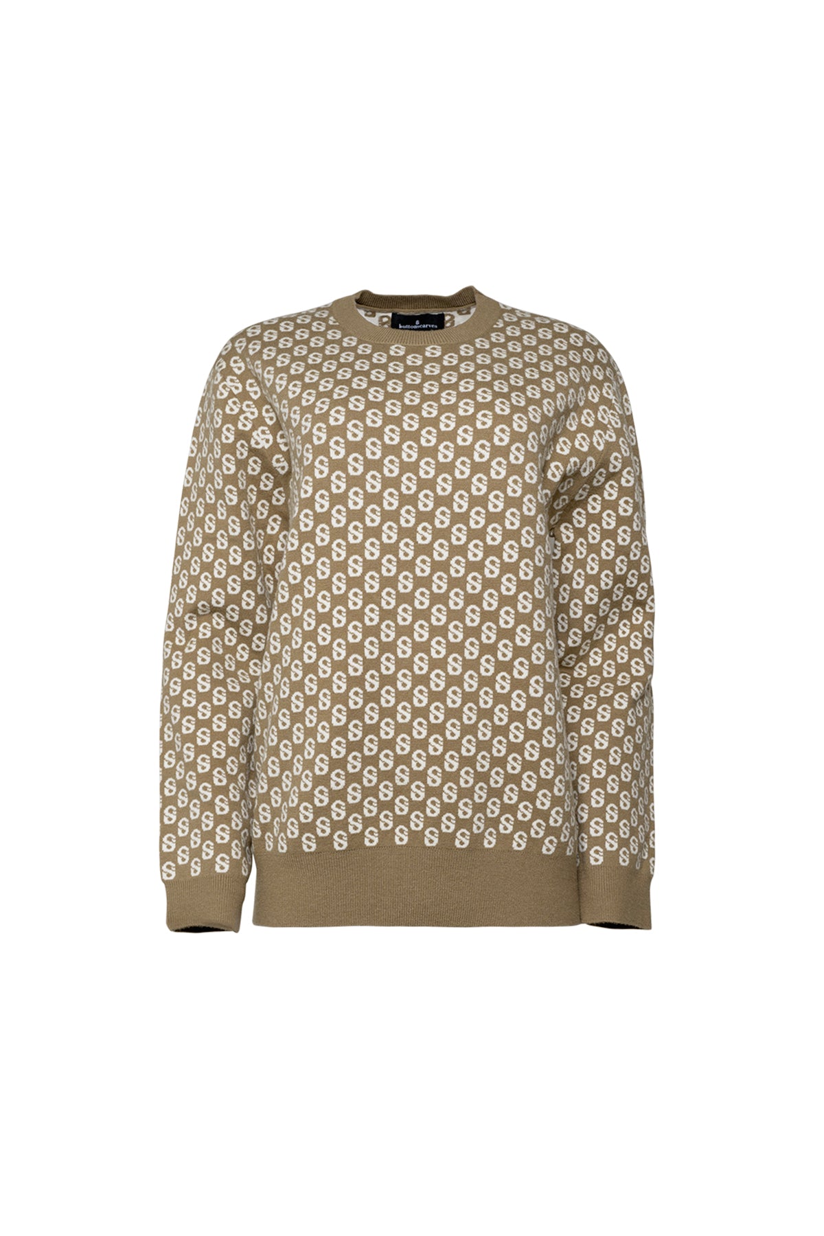 Signature Monogram Sweater is made with a blend of cotton that