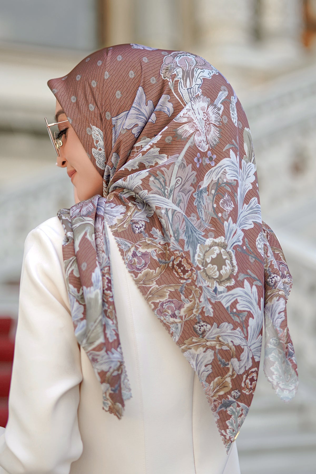 The Royale Satin Square - Brown