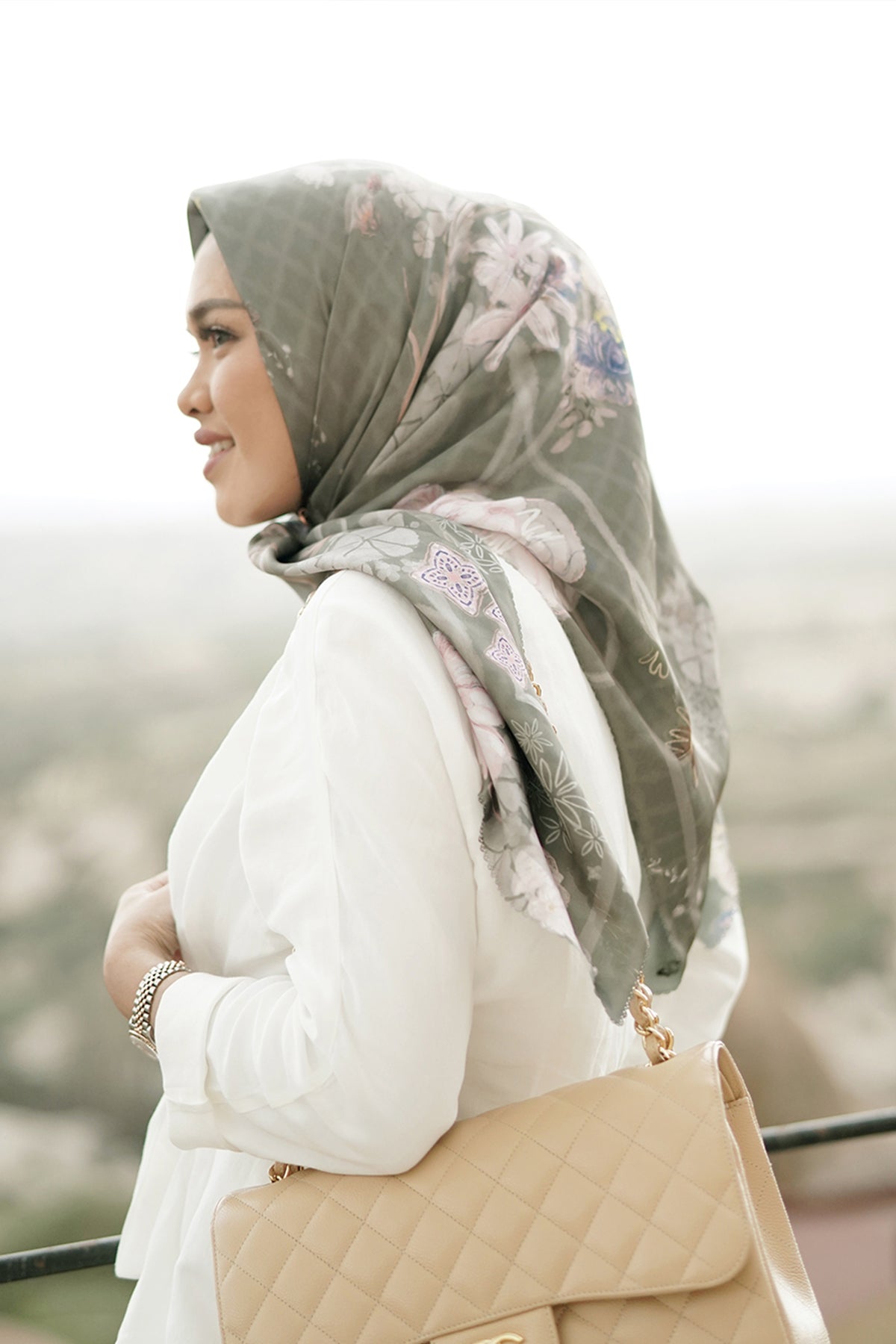 Sofya Satin Square - Oregano