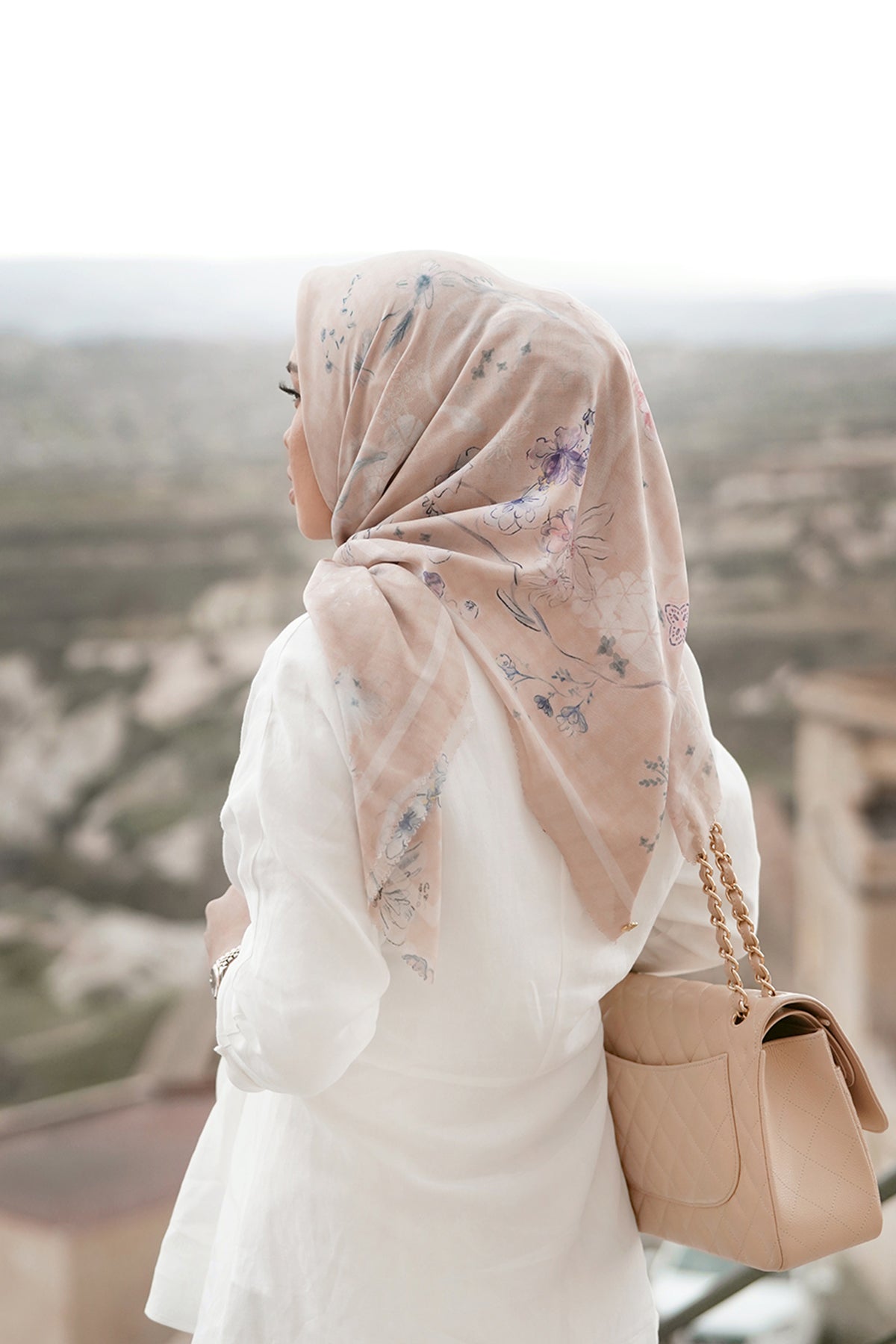 Sofya Voal Square - Pepper