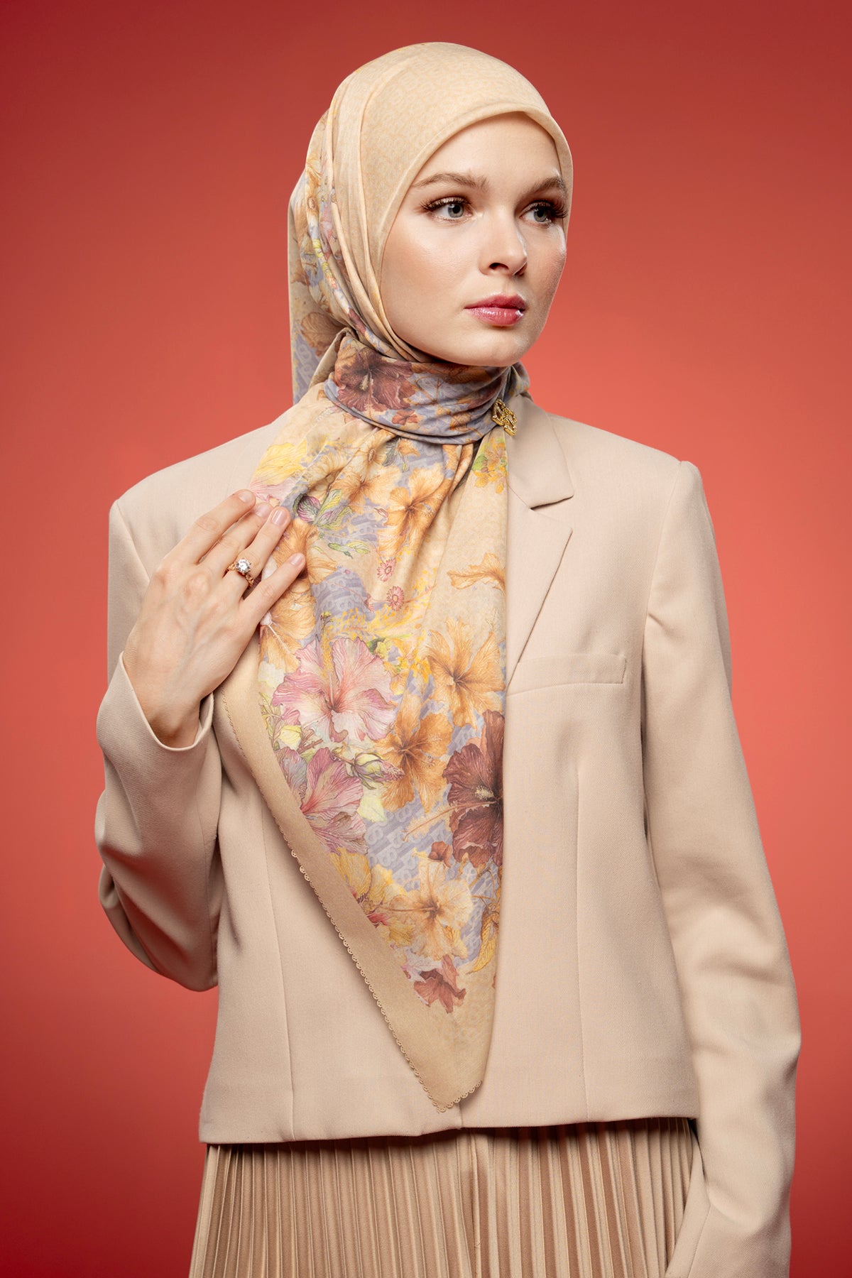 Bungaraya Square Series - Zinnia