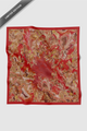 Dune Jacquard Voile Square - Crimson