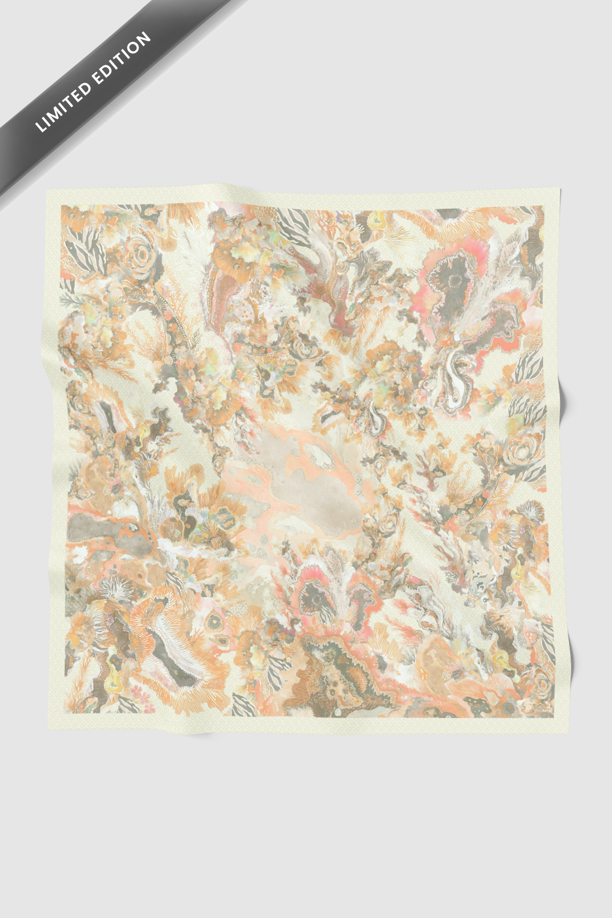 Dune Jacquard Voile Square - Ivory