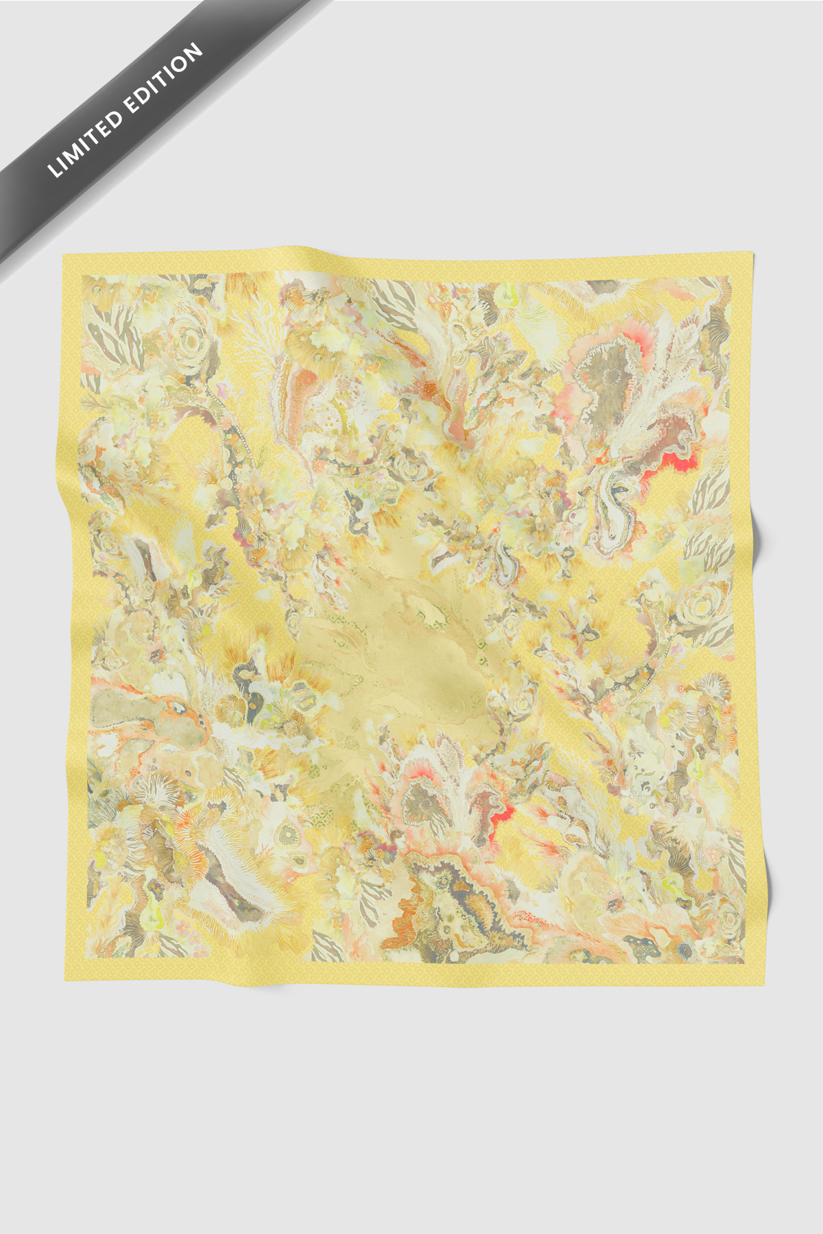 Dune Jacquard Voile Square - Sunny