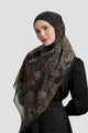 Istanbul Tie Back Shawl - Black Chili