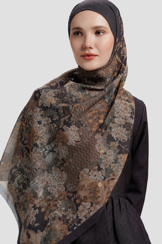 Istanbul Tie Back Shawl - Kahve
