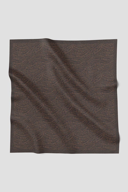 Waves Monogram Square - Black Sea