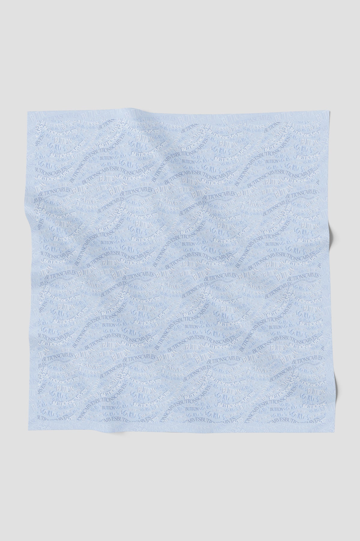 Waves Monogram Square - Crystal Blue