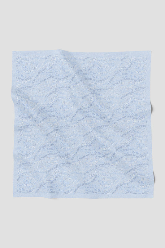 Waves Monogram Square - Crystal Blue