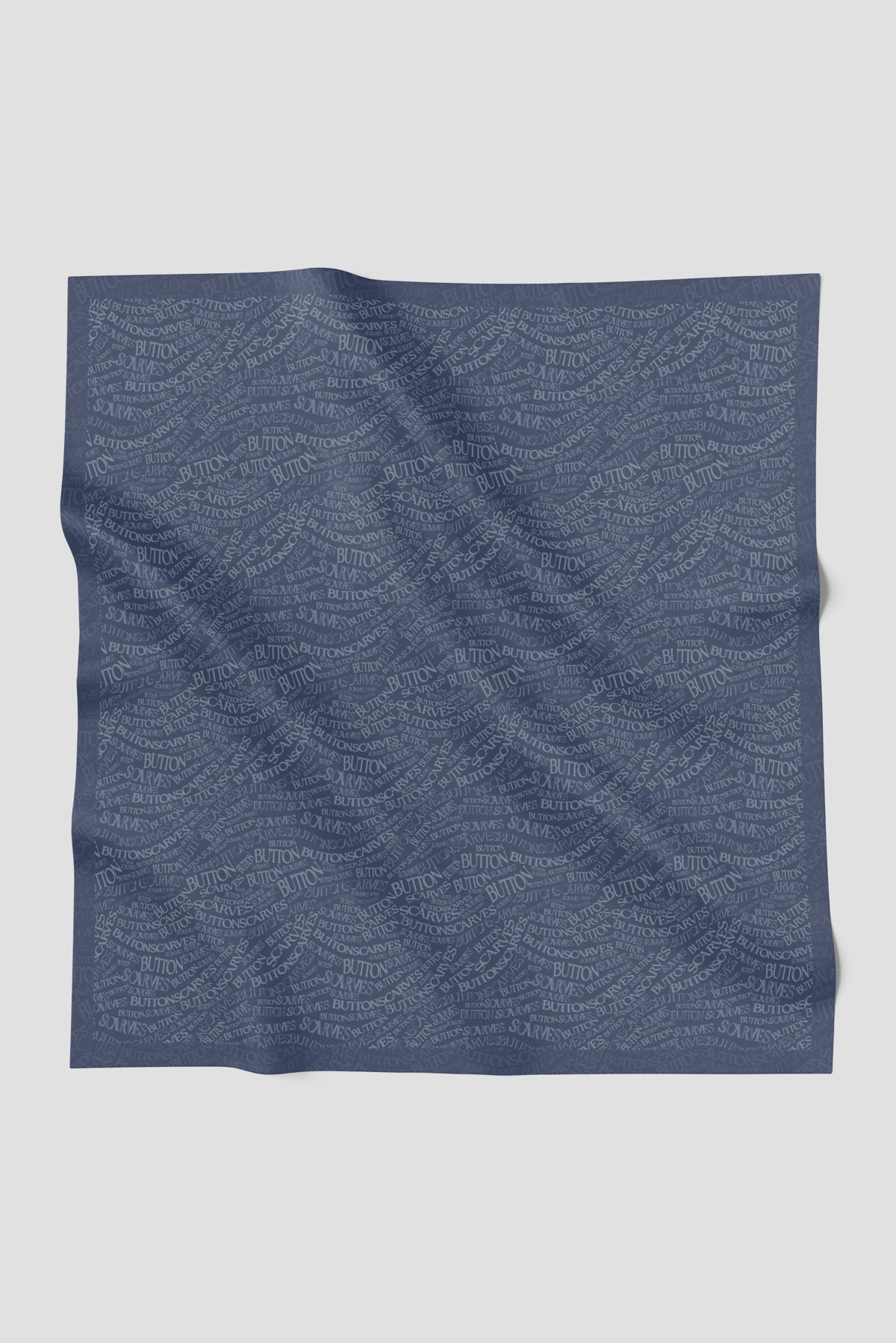 Waves Monogram Square - Dark Blue