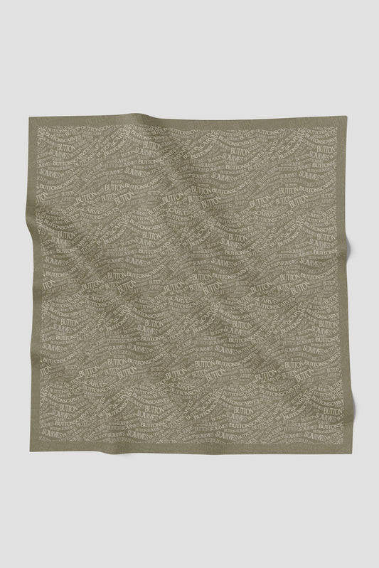 Waves Monogram Square - Fossil
