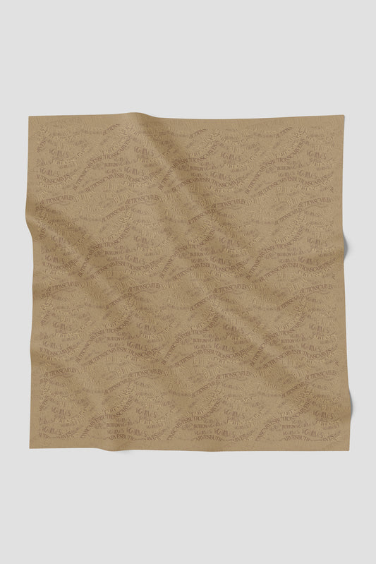 Waves Monogram Square - Prairie Sand