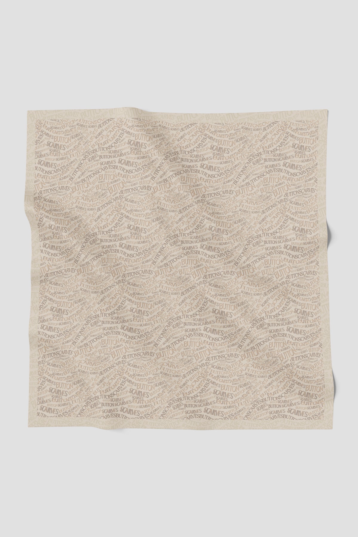Waves Monogram Square - Sandshell