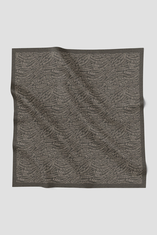 Waves Monogram Square - Seal Brown