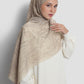 Waves Monogram Tie Back Shawl - Sandshell