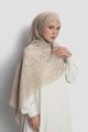 Waves Monogram Tie Back Shawl - Sandshell