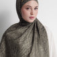 Waves Monogram Tie Back Shawl - Seal Brown