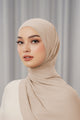 Georgette Tapis Shawl - Light Taupe