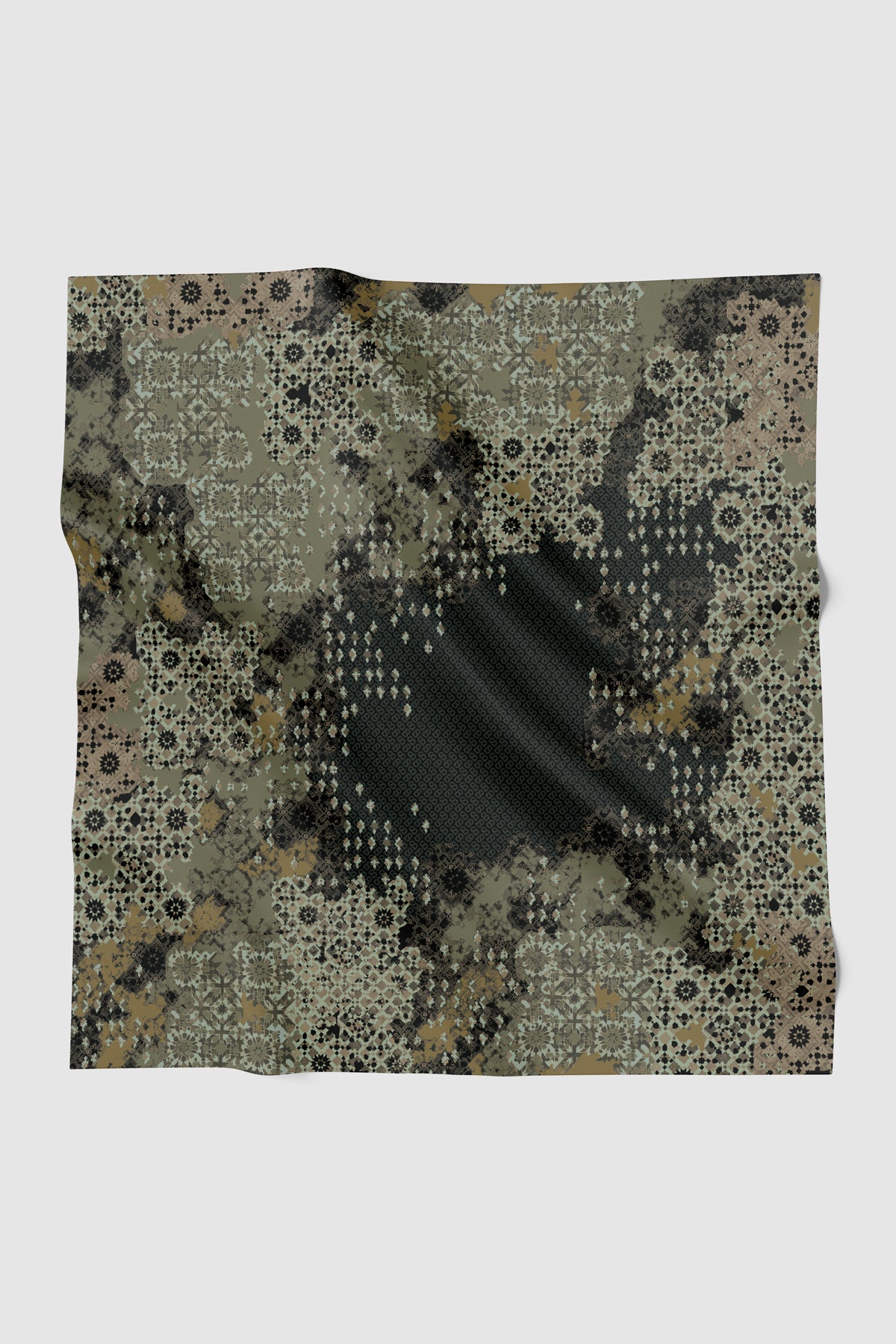 Moroccan Voile Square - Charcoal