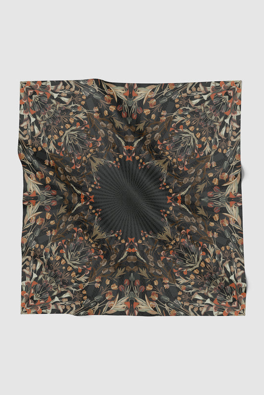 Tulip Voile Square - Crow