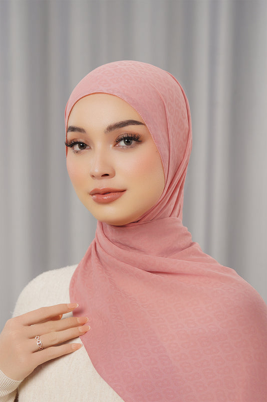 Georgette Tapis Shawl - Ash Rose