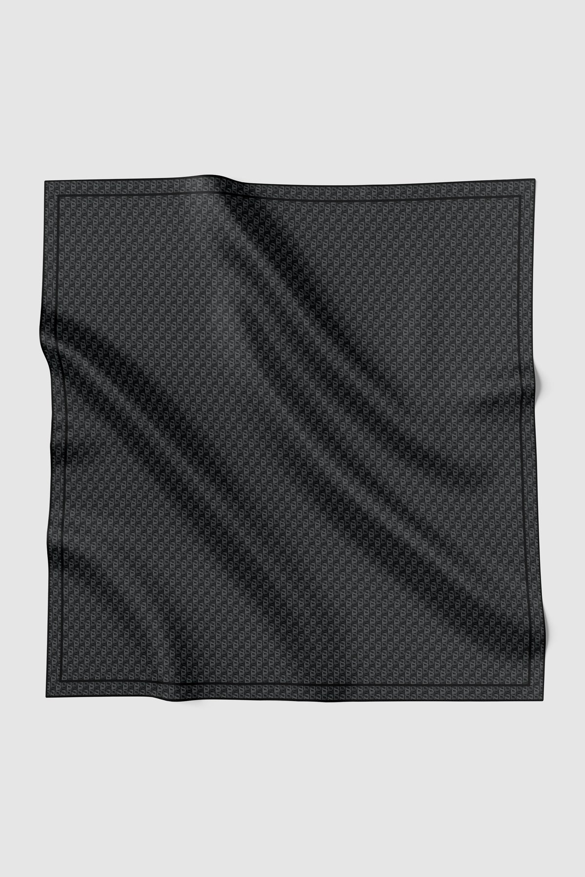 Interlock Voile Square - Obsidian