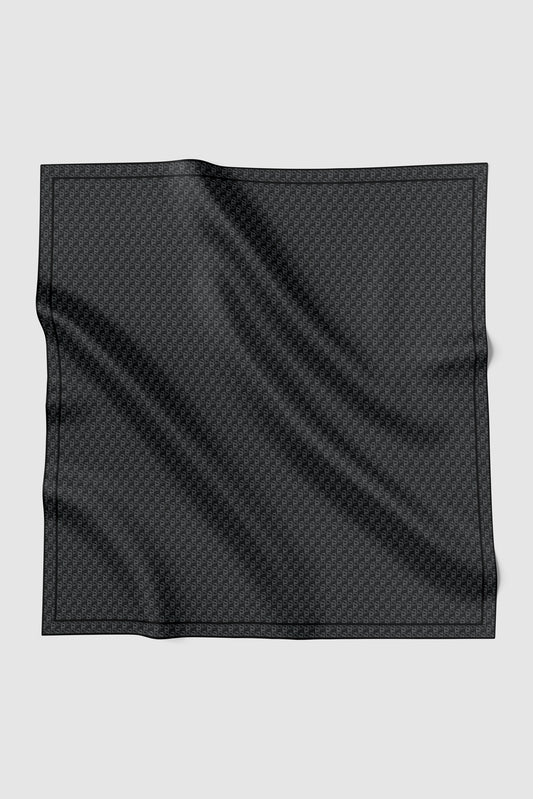 Interlock Voile Square - Obsidian
