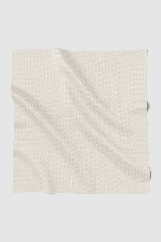 Interlock Voile Square - Bone