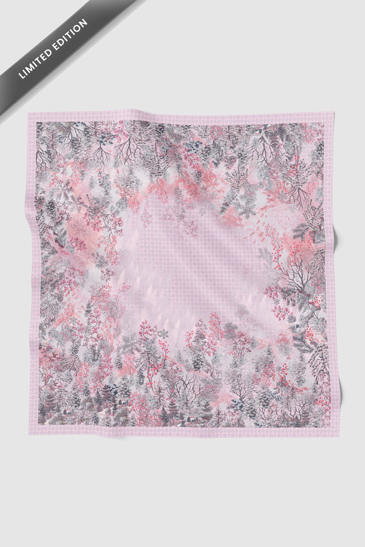 Holiday 3 Voile Square - Snowdrift Pink