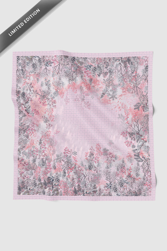 Holiday 3 Voile Square - Snowdrift Pink