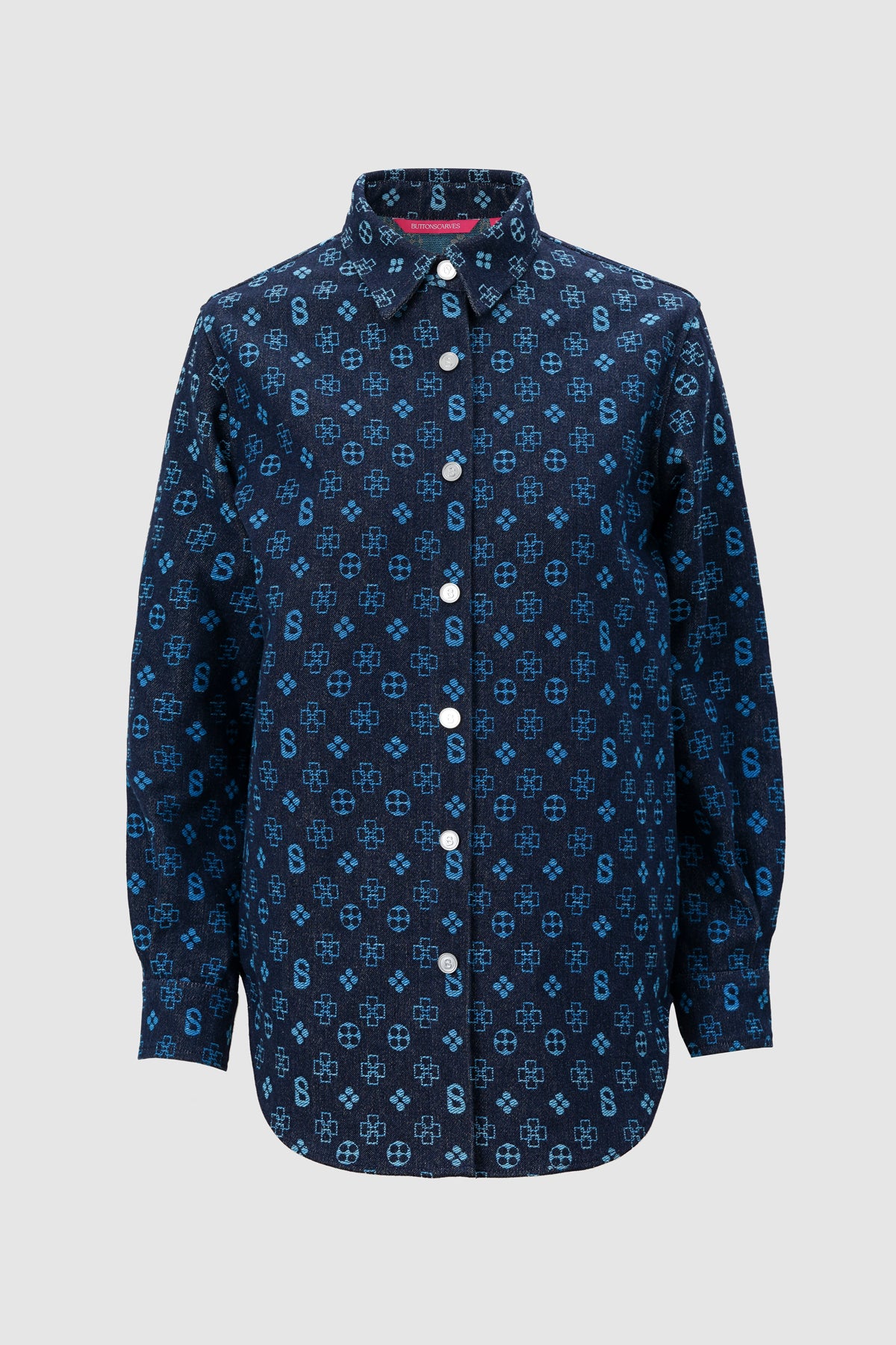 Monogram Denim Shirt - Blue
