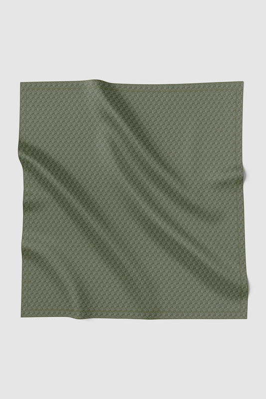 Interlock Voile Square - Chive