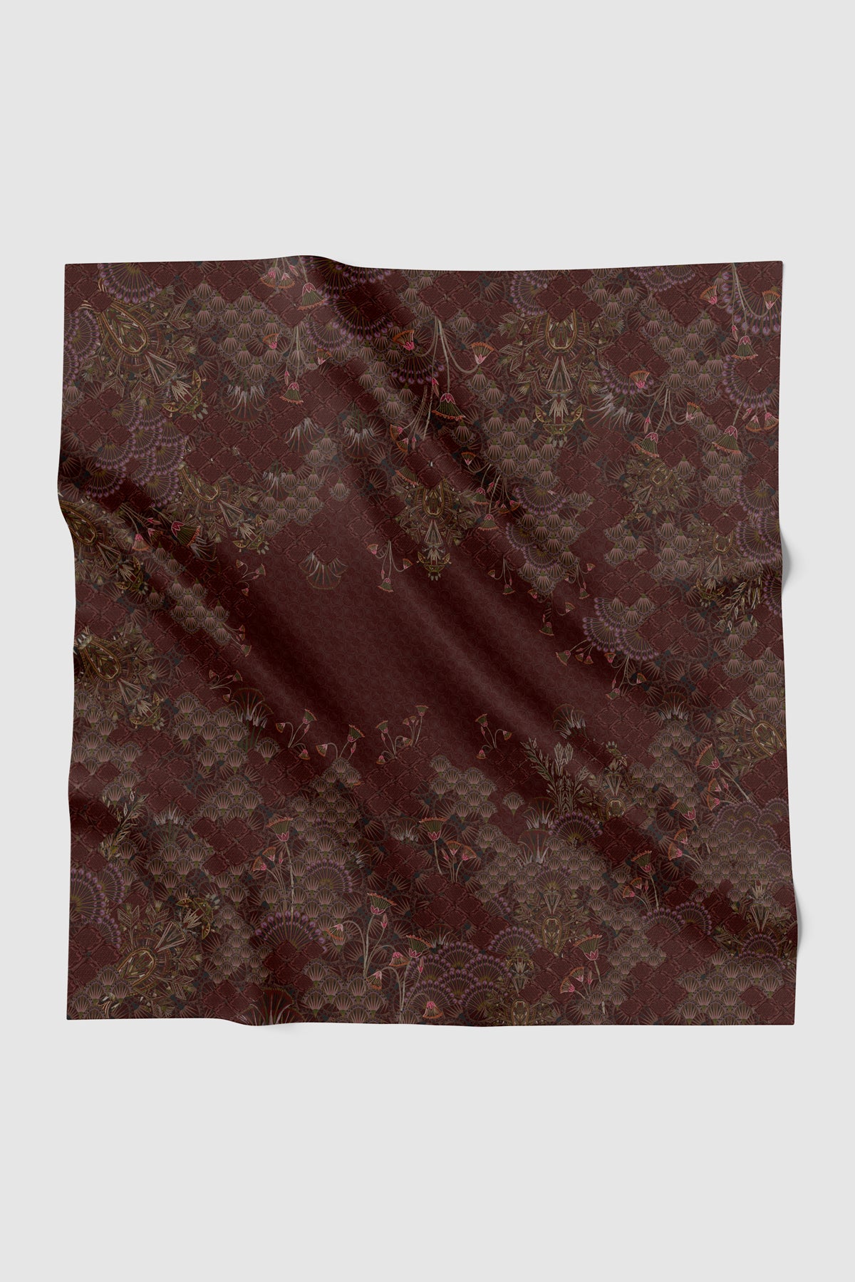 Egypt Voile Square - Carmine