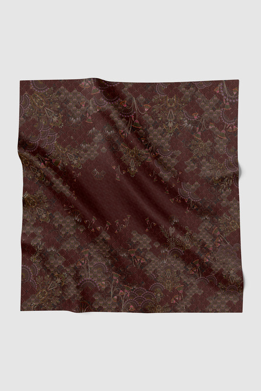 Egypt Voile Square - Carmine