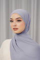 Georgette Tapis Shawl - Lilac Grey