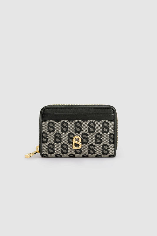 Monogram Wallet - Black