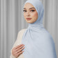 Tapis Satin Jacquard Shawl - Zen Blue