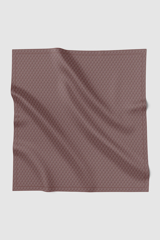 Interlock Voile Square - Mahogany