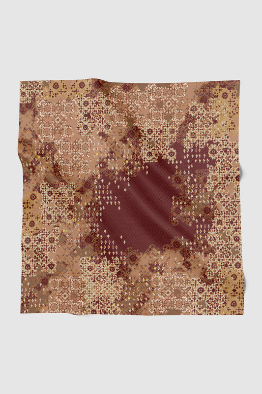 Moroccan Satin Square - Garnet