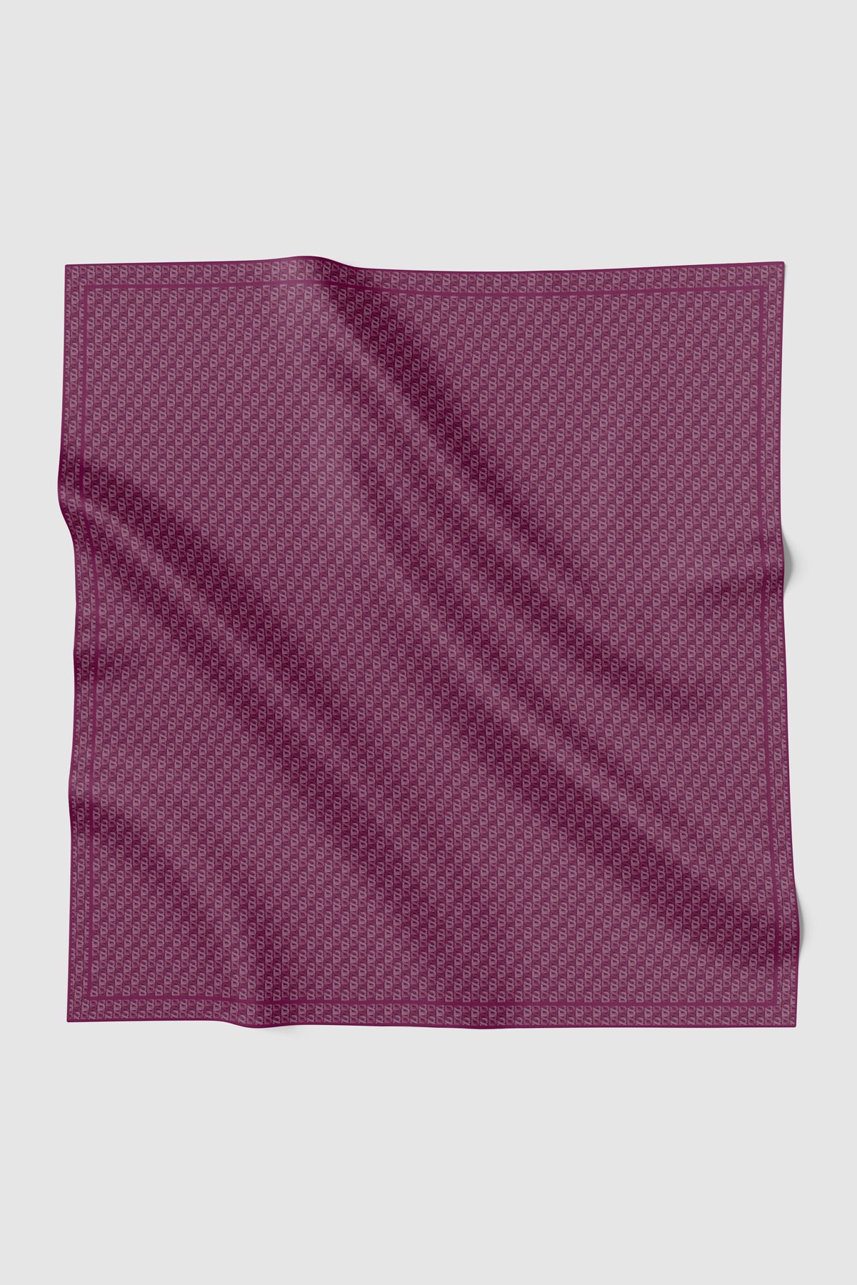 Interlock Voile Square - Plum