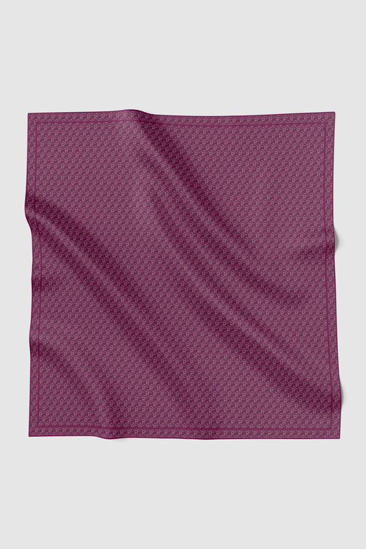 Interlock Voile Square - Plum