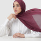 Everyday Twill Shawl - Maroon