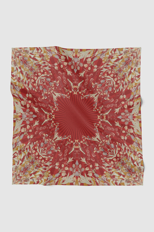 Tulip Satin Square - Cherry